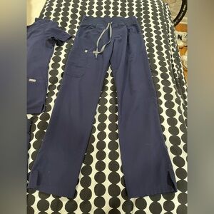 Figs Straight Leg Navy Blue Scrub bottom XS